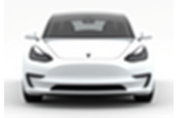 Tesla Model 3 blanche avant et après correction de peinture, montrant une surface immaculée